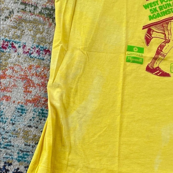 Vintage West Port Plaza 5K Run / Walk Against Cancer 1989 Screen Stars T-Shirt - Picture 5 of 11